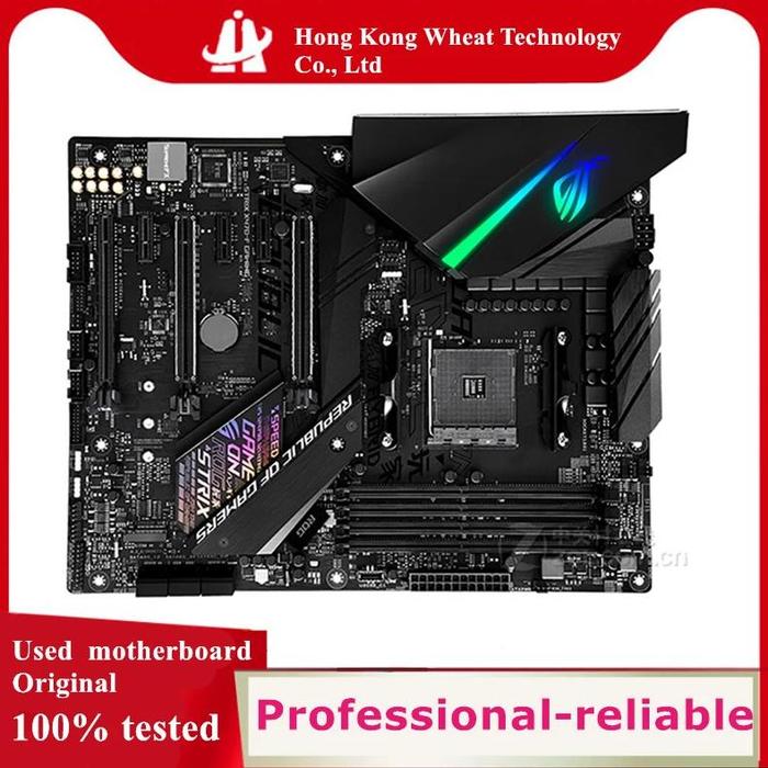 Amd X470 X470f Rog Strix X470-f Gaming Motherboard Used Original Socket Am4  Ddr4 64gb Usb30 Sata3 Desktop Mainboard