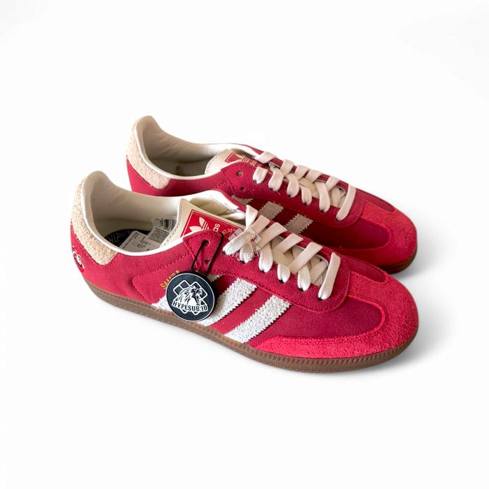 adidas gazelle silver green womens adidas Men's Originals Samba OG "Wonder White Shadow Red" main image 0