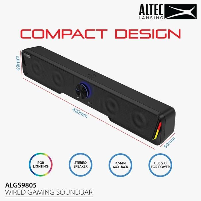 Gambar G23 Speaker Altec Lansing Usb Algs9805 Soundbar (Bisa Komputer Hp Laptop) dari dedahrea undefined Tokopedia