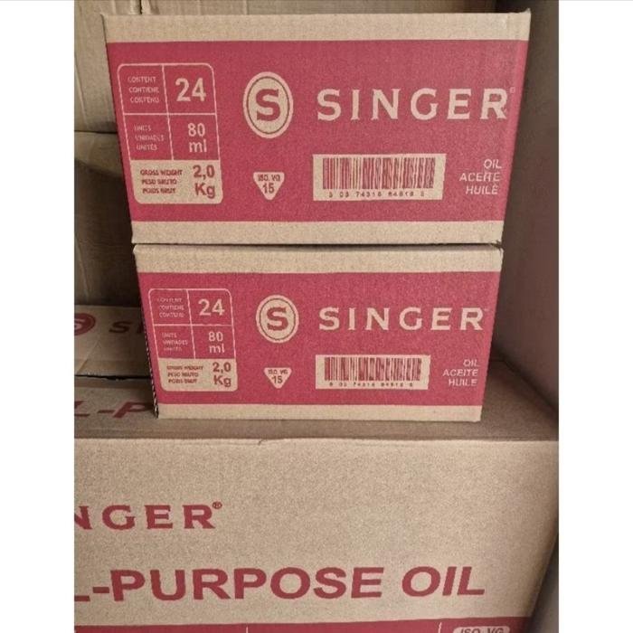 Gambar OLI SINGER Harga Grosir 1 Box isi 24pcs All Purpose Oil Minyak Pelumas Utk Berbagai Macam Keperluan Mesin Jahit dll dari Hobby Fit undefined Tokopedia