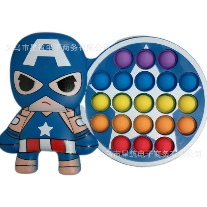 Gambar Best Seller Pop It Simple Dimple Superhero New Model Mainan Edukasi Anak Murah - Captain America dari awissh undefined Tokopedia