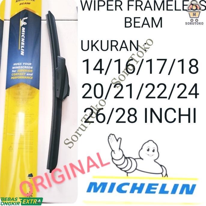 Gambar WIPER MOBIL MICHELIN RAINFORCE BEAM / FULL KARET - 14 IN dari SoruToko undefined Tokopedia