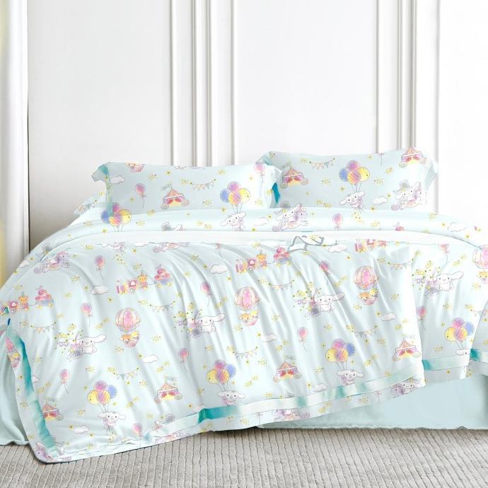 Gambar Cinnamoroll Kids Bedding Tencel REGALINEN Seprai Organic Eucalyptus - King 180x200, Bed Sheet Set dari Farmoraa undefined Tokopedia