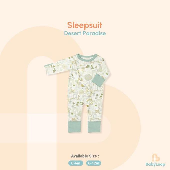 Gambar Baju Bayi - Sleepsuit Tencel - Baby Loop - Desert Paradise, 0-6 Month  dari PRADIPTAPRDP undefined Tokopedia