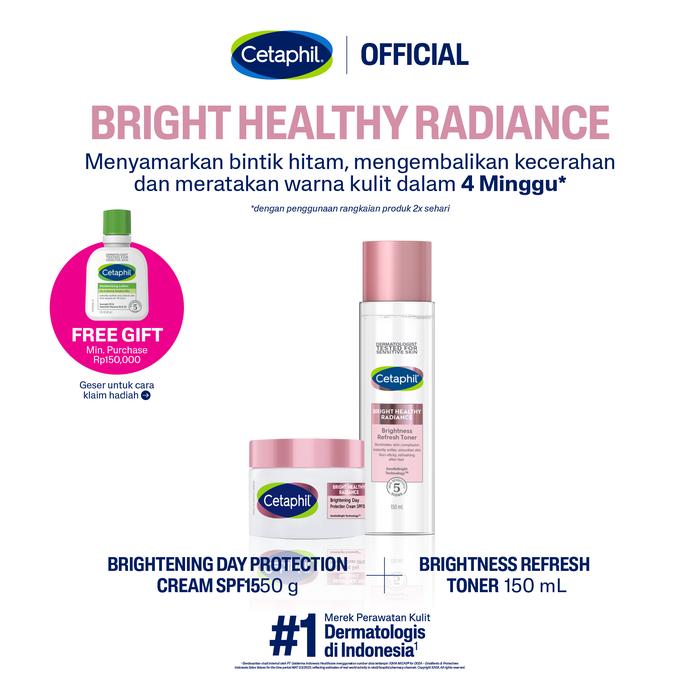 Gambar Cetaphil Brightness Refresh Toner 150ml + Day Protection Cream SPF 50m dari Cetaphil Indonesia undefined Tokopedia