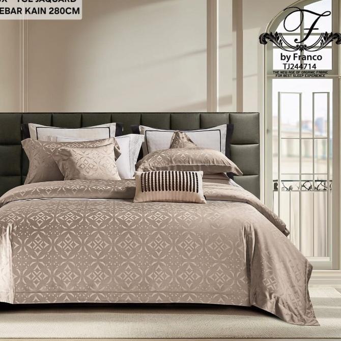 Gambar Sprei Tencel Sutra Organik Jacquard 120x200 sd 200x200cm TJ150 - 180x200, 30cm dari Farmoraa undefined Tokopedia