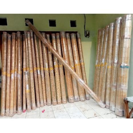 Gambar Jual Tirai Bambu Teras Rumah / Kerey Kulit Bambu Plus Tali Penggulung / Tirai Outdoor Anti Air Dan Tahan Panas - Natural + Tali, 1 x 2 dari PT Global Indo undefined Tokopedia