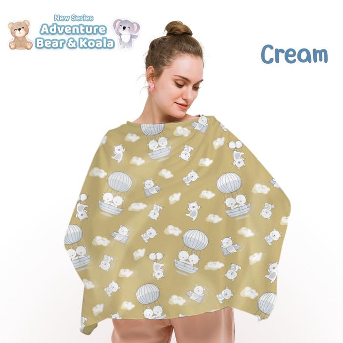 Gambar Obayito Nursing Apron Selapis Katun Sating Jepang Terbaik - BK-Cream dari Obayito Group undefined Tokopedia