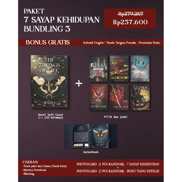 Gambar PRE ORDER - Buku Novel -  7 Sayap Kehidupan - Jienara - Akad - Bumifiksi - BUNDLING 3 dari BumifiksiJogjakarta undefined Tokopedia