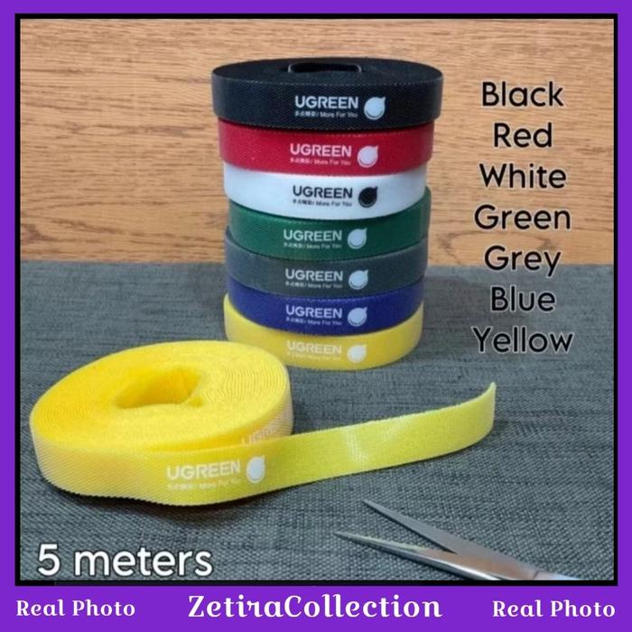 Gambar UGREEN CABLE ORGANIZER WIRE WINDER VELKRO HOLDER CORD MANAGEMENT 5 M - YELLOW dari ilouyouCollection undefined Tokopedia