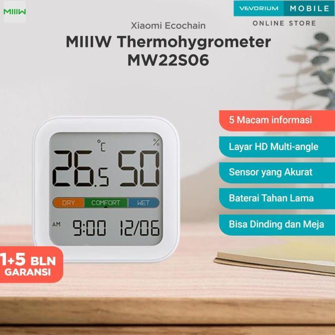 Gambar Miiiw Digital Clock Thermometer Hygrometer Humidity Termometer Alat Pengukur Temperatur Suhu Kelembaban Udara Best Seller - S210 (MW22S06) dari sabar store44 undefined Tokopedia