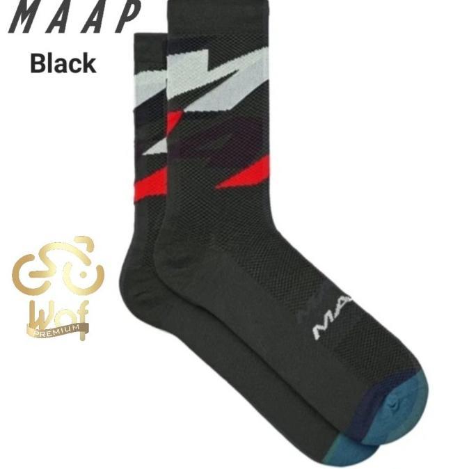 Gambar ready !!! MAAP Emerge Pro Air Sock Kaos Kaki Sepeda Bicycle Cycling Socks Import murah - Black dari Bengkel Pedaluxe undefined Tokopedia