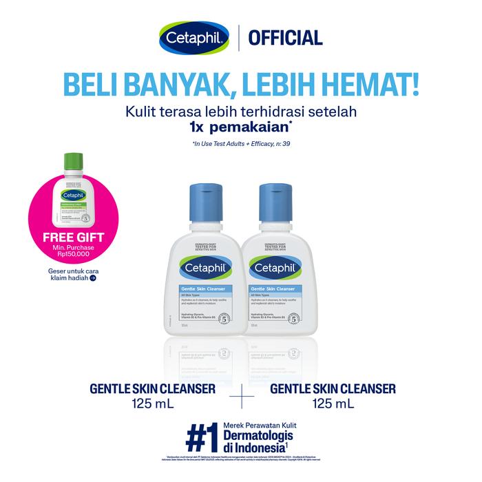 Gambar Cetaphil Gentle Skin Cleanser 125ml Twin Pack dari Cetaphil Indonesia undefined Tokopedia