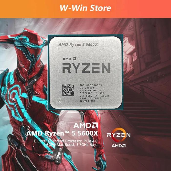 Jual AMD Ryzen 5600X R5 5600X GHz Six-Core twelve-Thread 65W