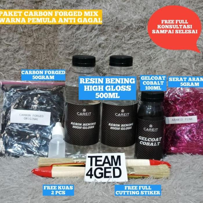 Gambar Paket Carbon Forged Pemula Anti Gagal V2 - Pink dari merawat kendaraan undefined Tokopedia