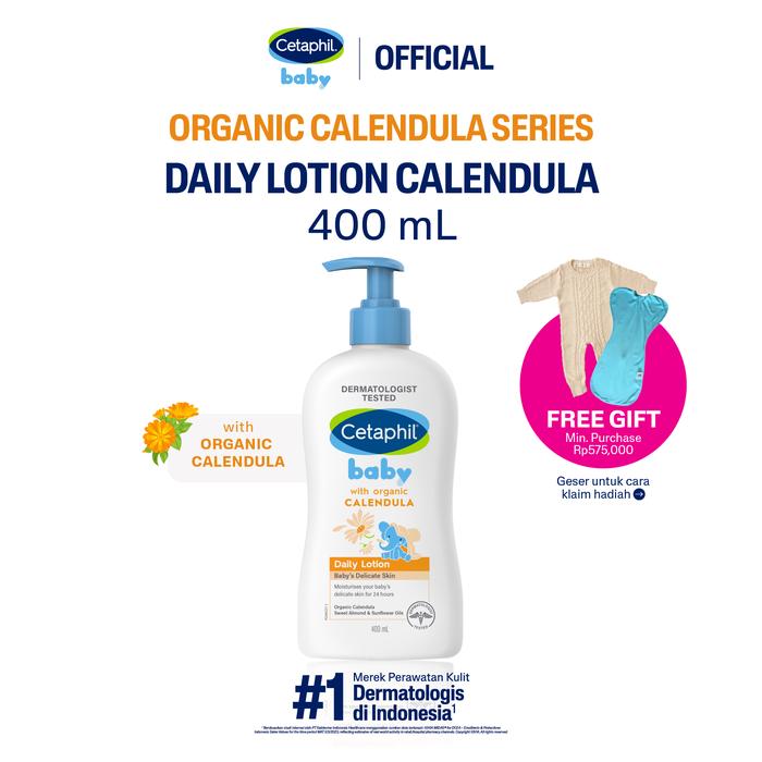 Gambar Cetaphil Baby Daily Lotion with Organic Calendula 400ml Lotion Pelembab untuk Perawatan Kulit Bayi dari Cetaphil Indonesia undefined Tokopedia