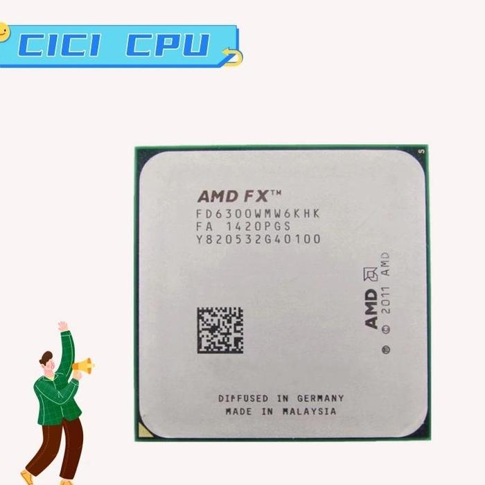 Jual AMD FX-Series FX6300 FX 6300 CPU Processor GHz Six-Core