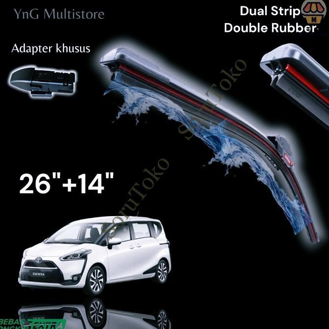 Gambar Wiper Toyota Sienta 2016-up Dual Strip - Depan dari SoruToko undefined Tokopedia