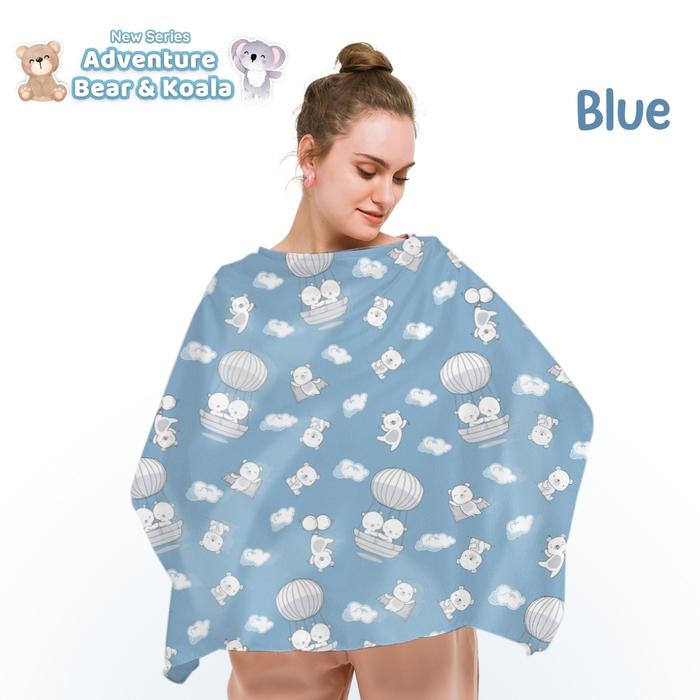 Gambar Obayito Nursing Apron Selapis Katun Sating Jepang Terbaik - BK-Blue dari Obayito Group undefined Tokopedia