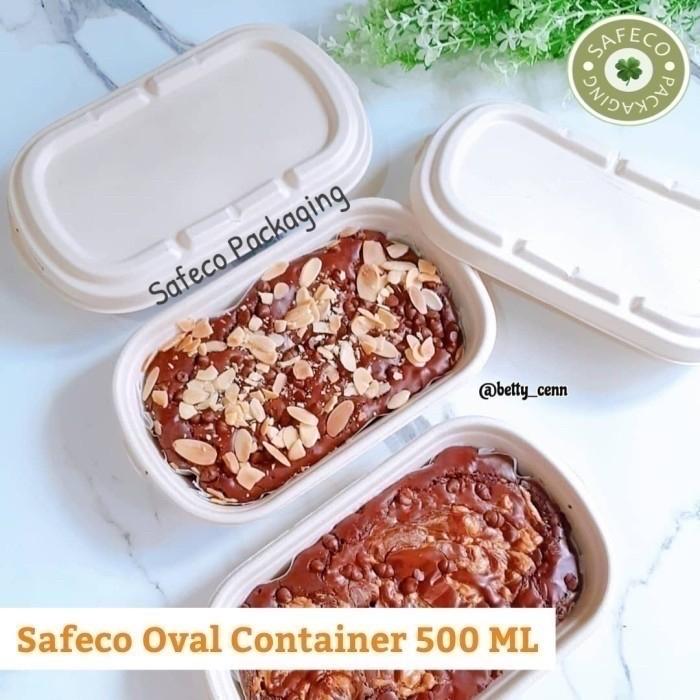 Gambar Bagasse Lunch Box Oval 500 ML Eco Food Box Kotak Makan Eco Friendly dari Safeco Packaging undefined Tokopedia