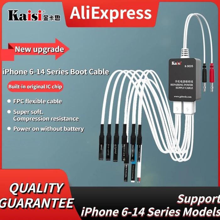 Jual Kaisi K-9035 IP6-14 ProMax Power Supply Test Cable Mobile