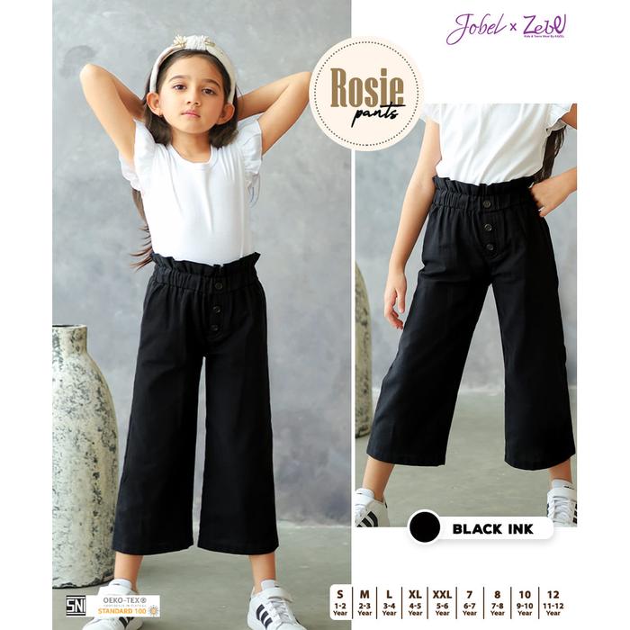 Gambar Jobel x Zebe Rosie Pants (1-12 tahun) - Black, 7 dari Zebewearofficial undefined Tokopedia
