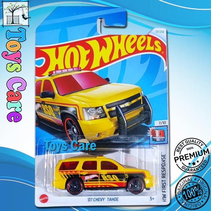 Gambar Hot Wheels 07 Chevy Tahoe Kuning First Response Police Car dari Toys Care Store undefined Tokopedia