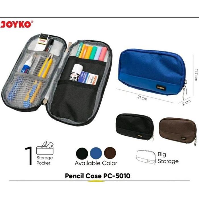 Gambar PENCIL CASE / KOTAK TEMPAT PENSIL KANTONG JUMBO JOYKO PC-5010 - Hitam dari cuwewadrian undefined Tokopedia