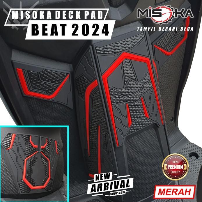 Gambar Misoka Deck Pad Cover Beat Deluxe 2024 Street 2024 Keyless Aksesoris Motor Honda Murah - Merah dari CAHAYA MOTOR01 undefined Tokopedia