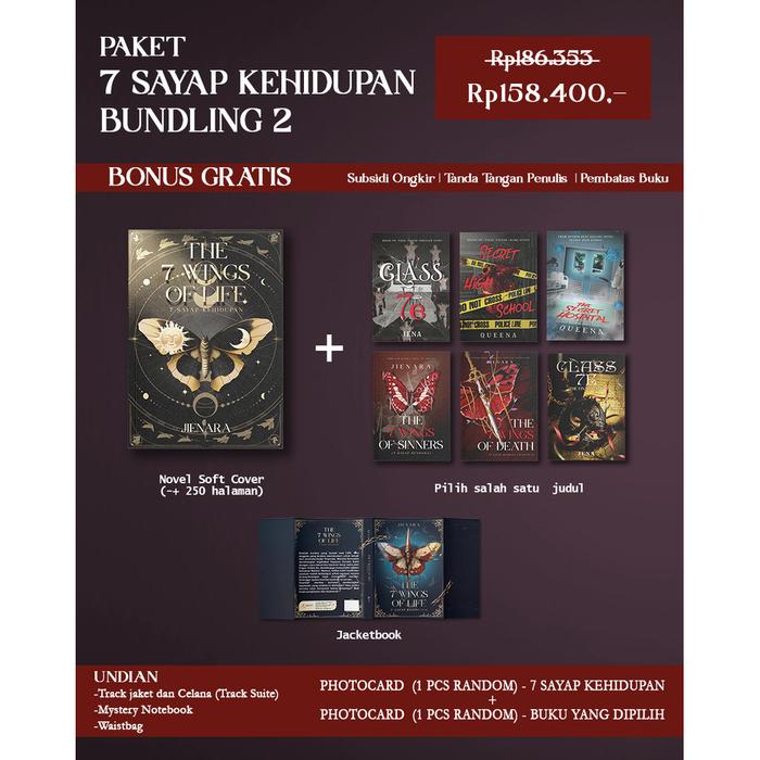 Gambar PRE ORDER - Buku Novel -  7 Sayap Kehidupan - Jienara - Akad - Bumifiksi - BUNDLING 2 dari BumifiksiJogjakarta undefined Tokopedia