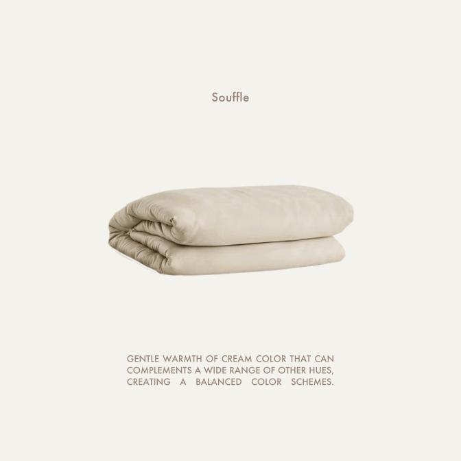 Gambar Nou - Tencel Fitted Bed Sheet (Sprei) - Souffle, Single dari Farmoraa undefined Tokopedia