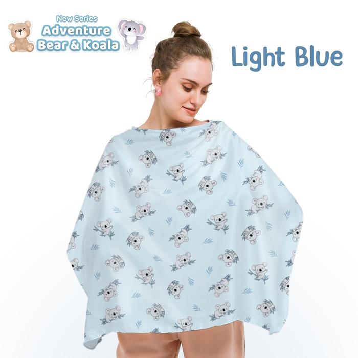 Gambar Obayito Nursing Apron Selapis Katun Sating Jepang Terbaik - BK-Light Blue dari Obayito Group undefined Tokopedia