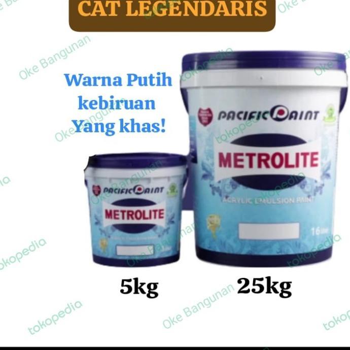 Gambar cat tembok metrolite putih - 5kg dari LUXEjaya undefined 2 Tokopedia