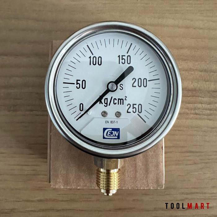 Gambar Pressure Gauge 2.5 Inch Cejn 10 25 60 100 250 400 600 1500 Bar Kg/Cm Kg/Cm2/Psi mmHg - 250 Kg/Cm dari Tool Mart ID undefined Tokopedia