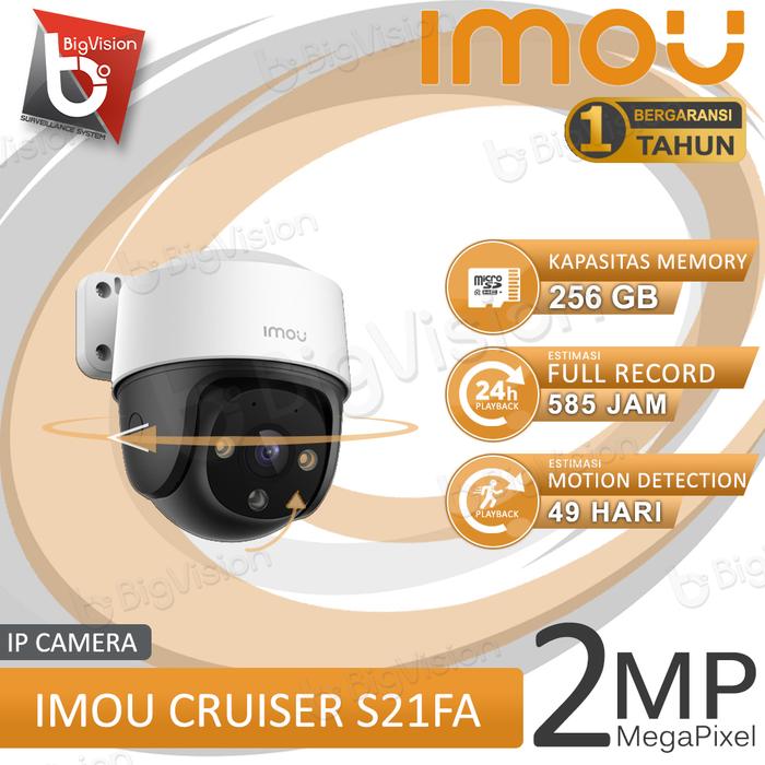 Gambar CAMERA CCTV POE IMOU 1080P 2MP IP BULLET ONE WAY BERWARNA PTZ ONVIF - +MEMORY 256GB dari BIG VISION CCTV undefined Tokopedia