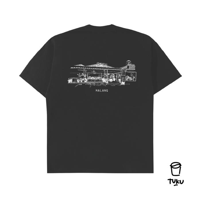 Gambar Kaus Tetangga Tuku Seri Siluet - Hitam - Malang, M dari Toko Serba Tuku undefined Tokopedia