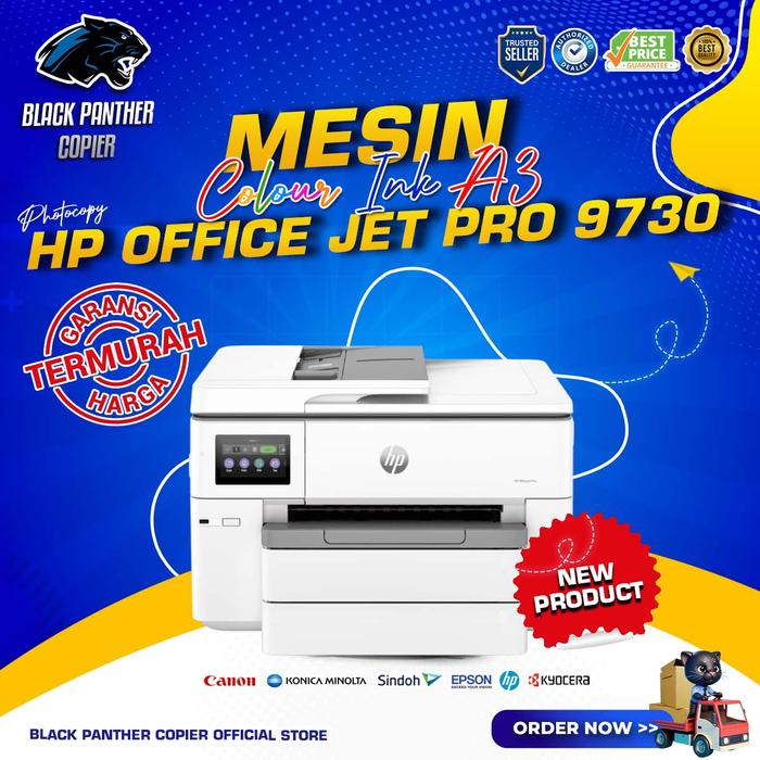 Gambar Printer HP OfficeJet Pro 9730 Wide Format A3 All In One Garansi Resmi HP - MESIN SAJA dari Black Panther Copier undefined Tokopedia