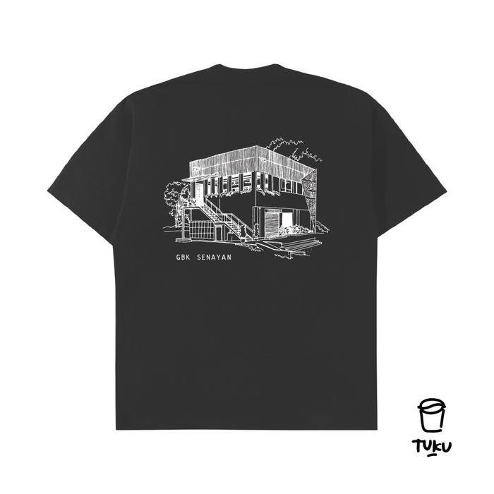 Gambar Kaus Tetangga Tuku Seri Siluet - Hitam - GBK, L dari Toko Serba Tuku undefined Tokopedia