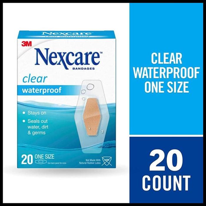 Gambar 3M Nexcare, Clear Waterproof, Plester Luka, Bandages, Plaster Terlaris - single size dari Satrya Outlet undefined Tokopedia