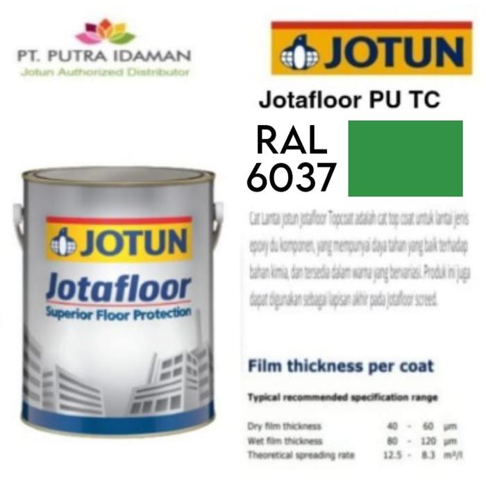 Gambar JOTUN CAT LANTAI EPOXY / JOTAFLOOR PU TC  5 LITER / 2 KOMPONEN - RAL 6037 dari PUTRA IDAMAN JKT undefined Tokopedia