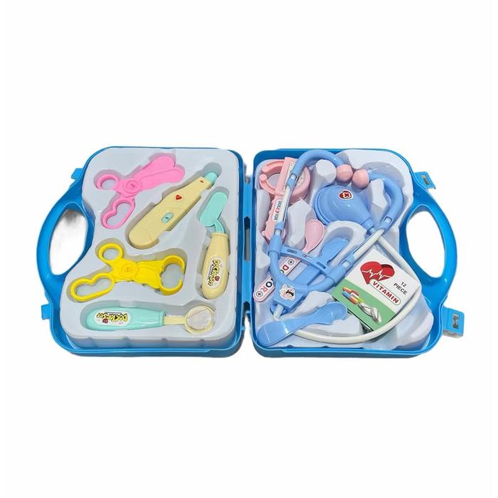 Gambar Mainan Dokter Set Tas Koper Mika Mainan Edukasi Anak Dokter Dokteran - Biru dari Sumo Baby undefined Tokopedia