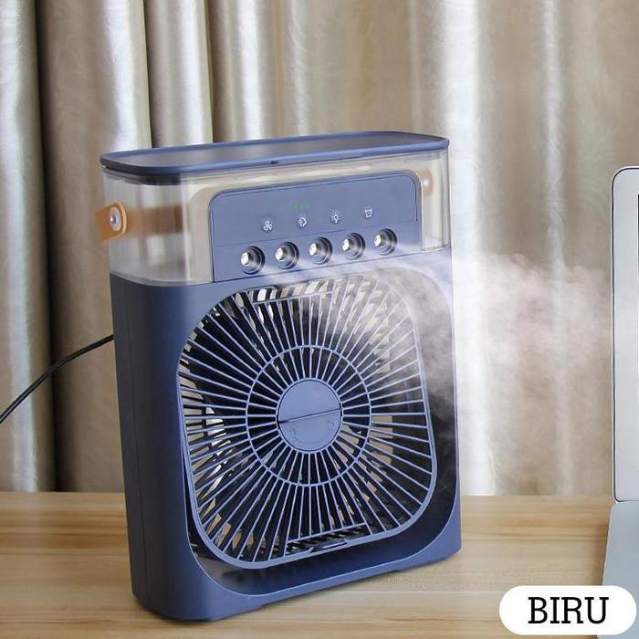 Gambar (Gemei) Kipas Penyejuk Pendingin Kipas Ac Mini Air Cooler Fan Portable Mobil-Ruangan Dingin Led Termurah Ready Terbaik - Biru dari MERPATY- undefined Tokopedia