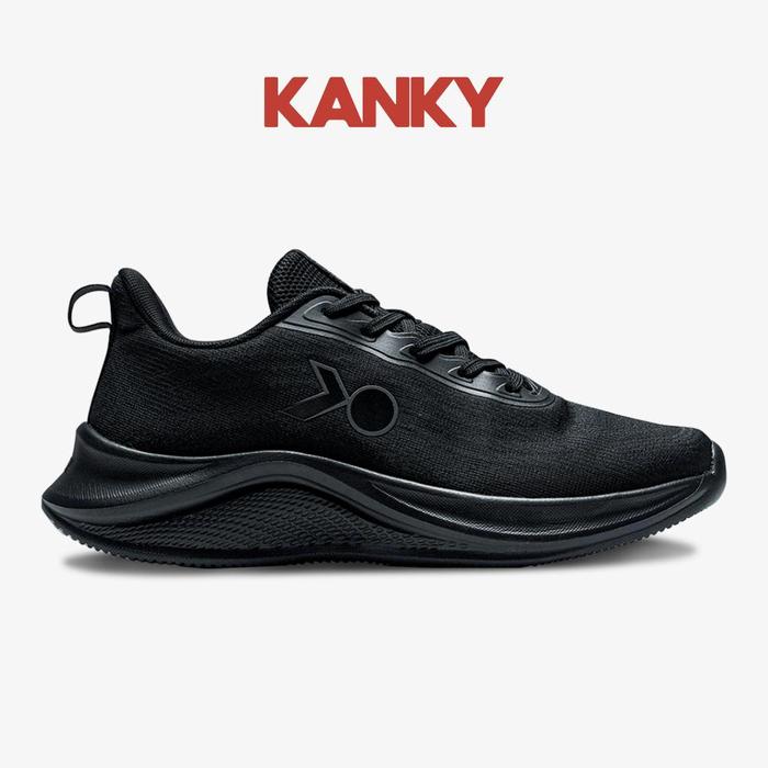 Gambar READY STOCK!! Kanky Story Kogyuku - Sepatu Sneakers Casual Sport Sekolah Wanita Dewasa - All Black, 37 dari Dalcon ID undefined Tokopedia
