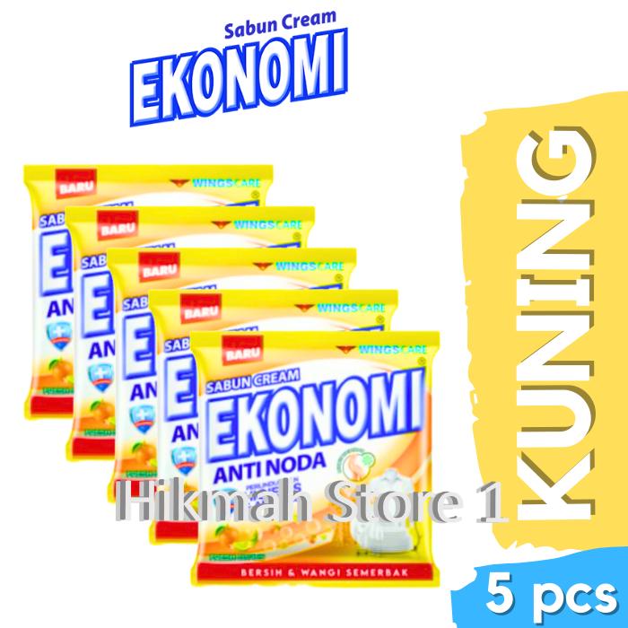 Gambar Sabun Cream/Colek Ekonomi 350 K Isi 5 Sachet/Renceng/ ekonomi 1000 - 5 E 350 Kuning dari Hikmah Store 1 undefined Tokopedia