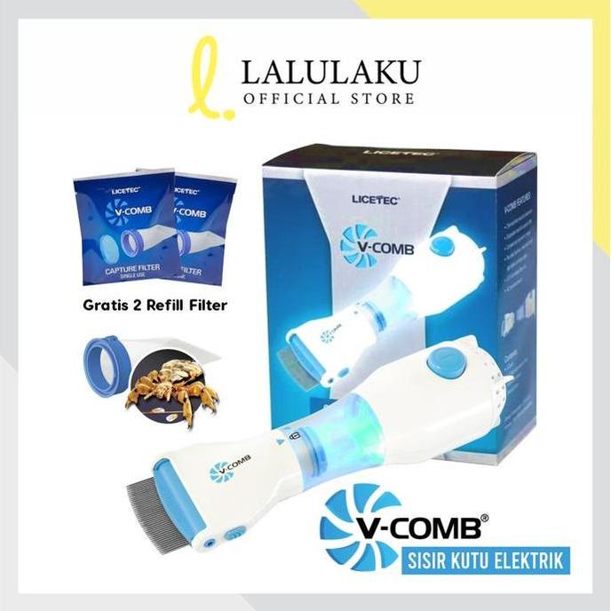 Gambar Sisir Kutu Rambut Elektrik V-comb Vacum Vacuum Terbaru Licetec - VCOMB dari Home &amp; Health undefined Tokopedia