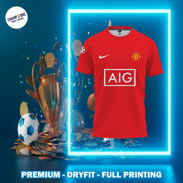 Gambar Jersey MANCHESTER UNITED HOME 2007 2008 Lengan pendek FREE Custom Nama dan Nomor Untk Dewasa Dan Anak Anak - ATASAN , S KIDS  dari reatildotco undefined Tokopedia