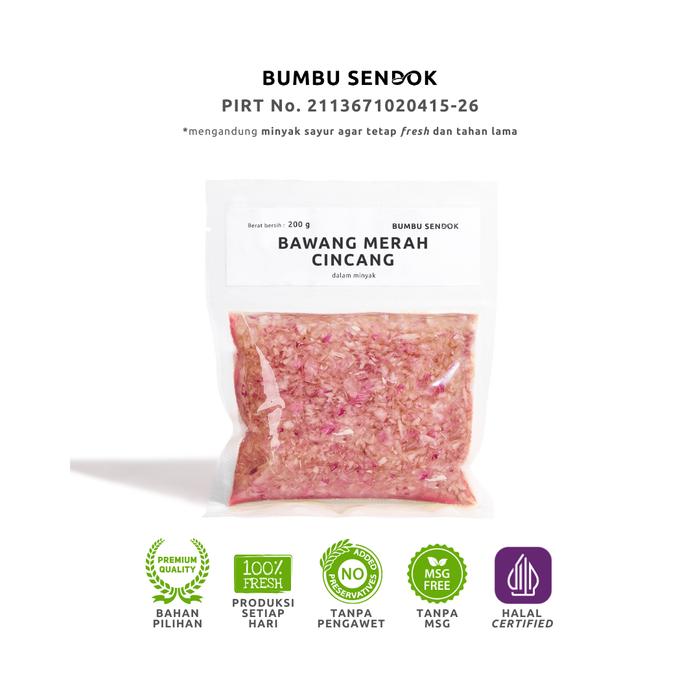 Gambar BUMBU SENDOK Refill Bawang Merah Cincang dalam Minyak / Minced Shallot - 200gr, SAWIT dari BUMBU SENDOK undefined Tokopedia