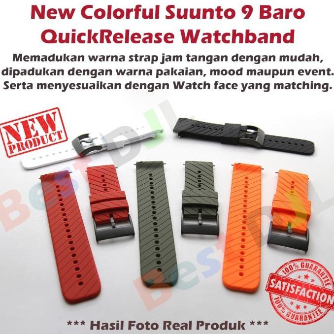 Jual ready NEW Strap Tali Jam Silikon 24mm Suunto Baro Traverse