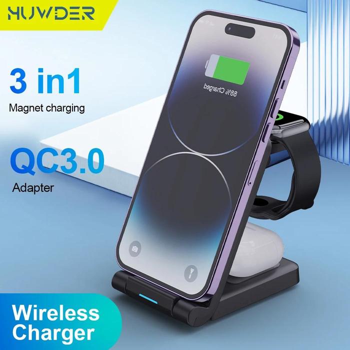 Jual in1 Magnetic Wireless Charger Stand Adapter for