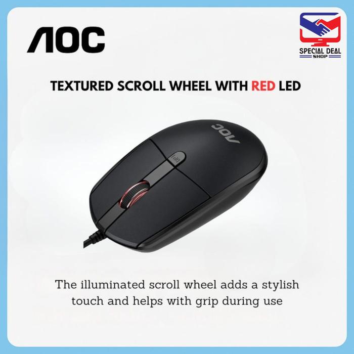 Gambar AOC MS121 Optical Mouse Kabel - MS130 dari specialdealshop undefined Tokopedia